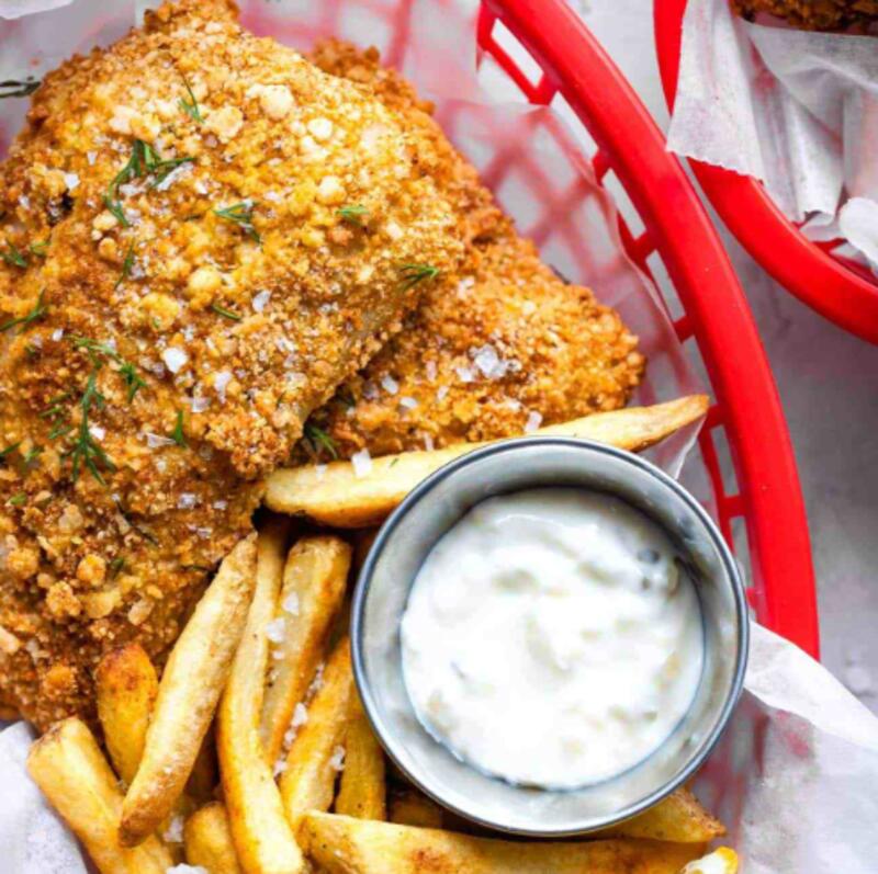 Fried Whiting Fillet Basket(3)